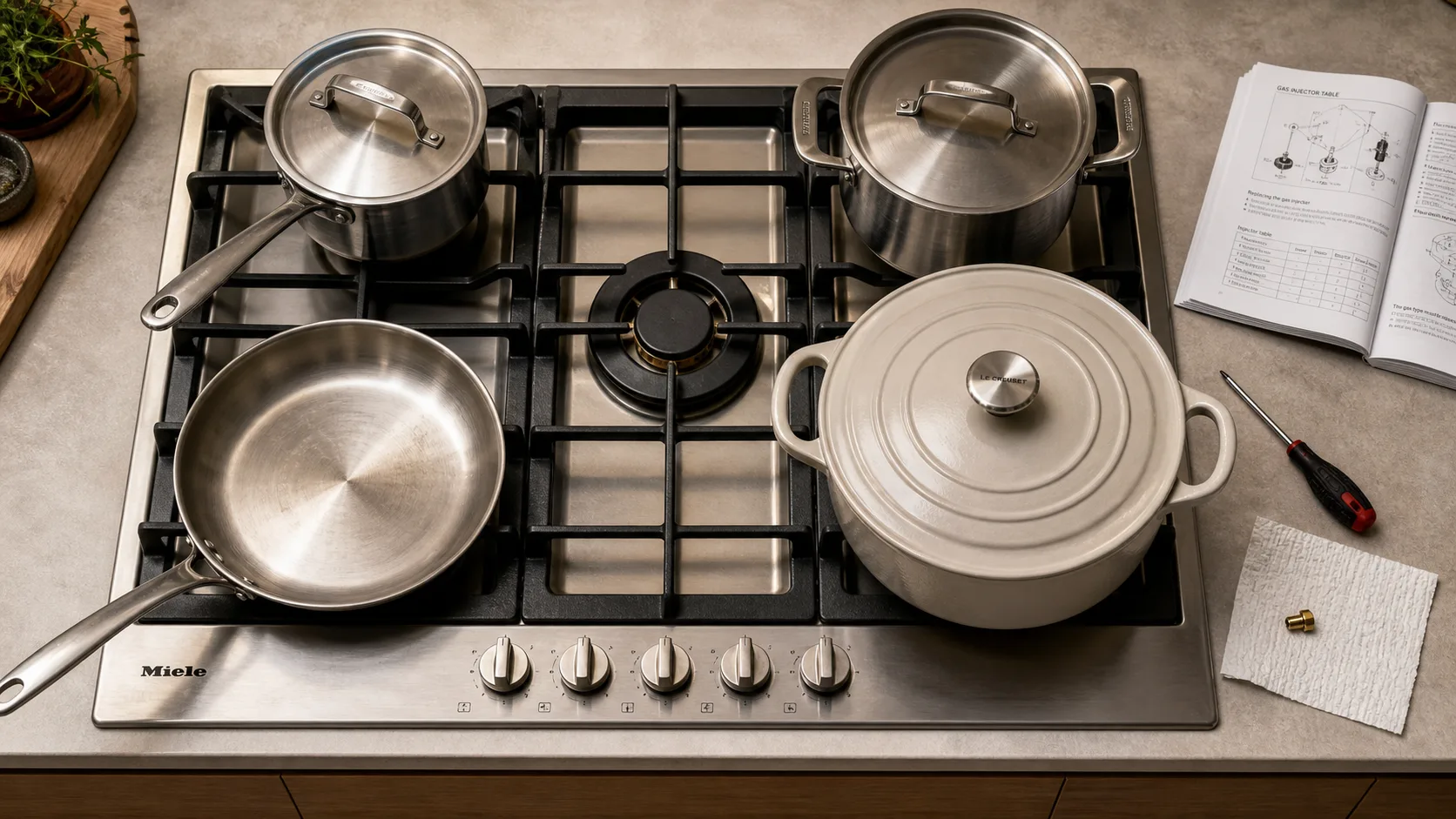 Meilleur plaque de cuisson gaz 5 feux avec brûleur wok et thermocouple