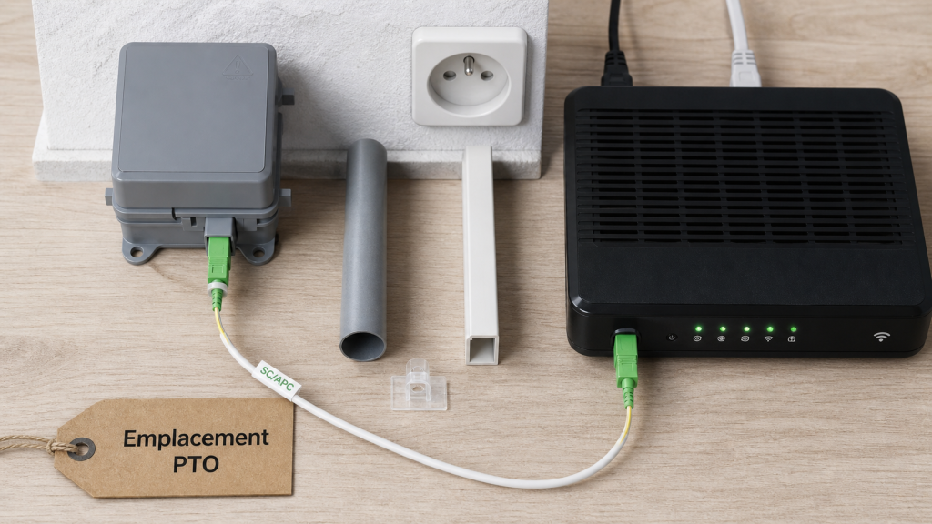 Boîtier fibre optique : emplacement dans une maison (entrée, salon ou tableau)