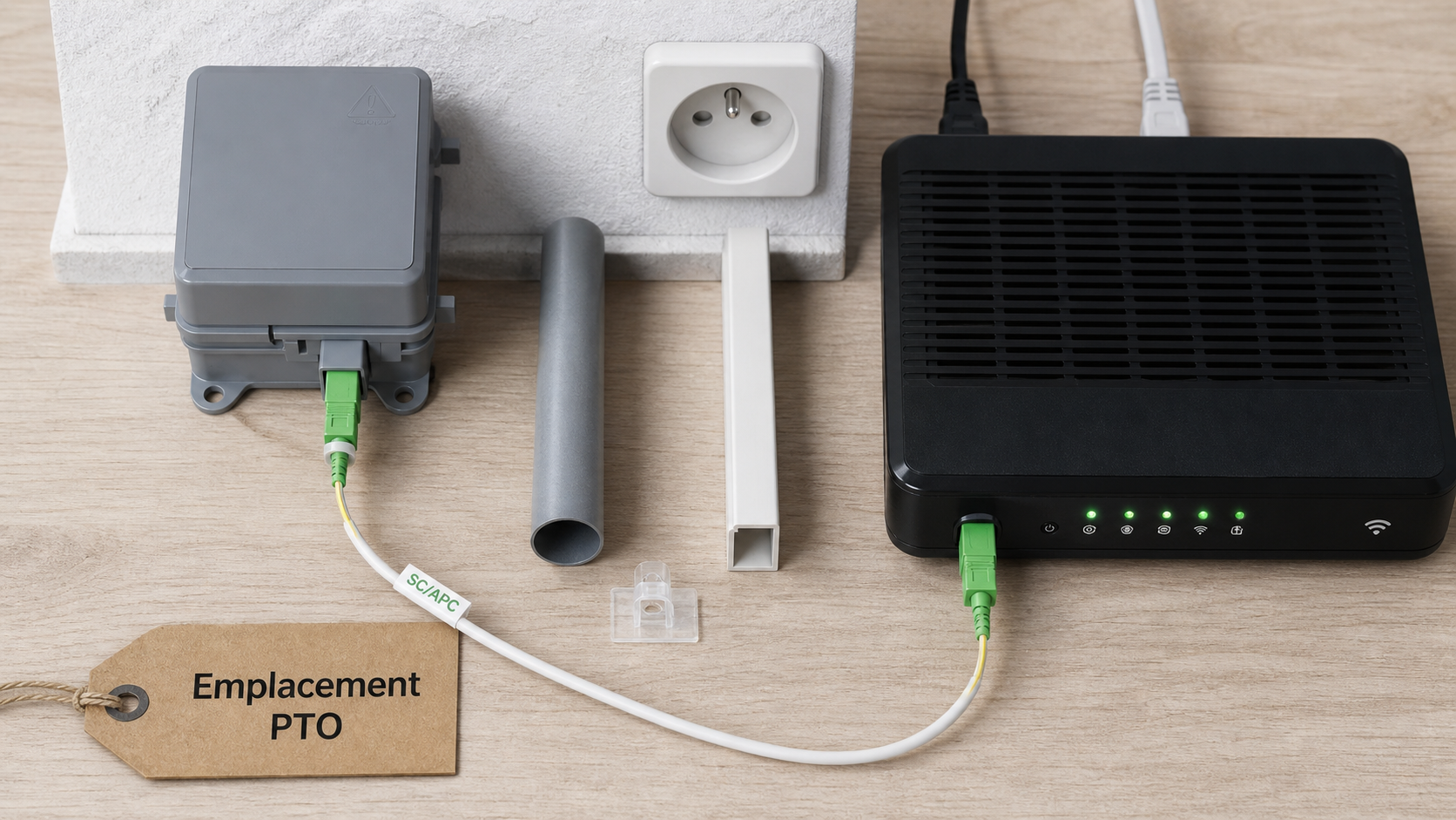 Boîtier fibre optique : emplacement dans une maison (entrée, salon ou tableau)