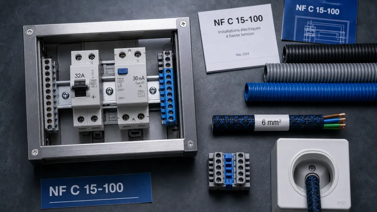 Quel disjoncteur pour plaque induction : 32A, câble 6 mm², différentiel 30 mA