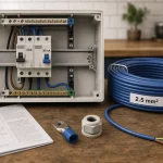 Quel disjoncteur pour un four, 20A ou 32A, tableau électrique avec différentiel 30 mA et câble 2,5 mm²
