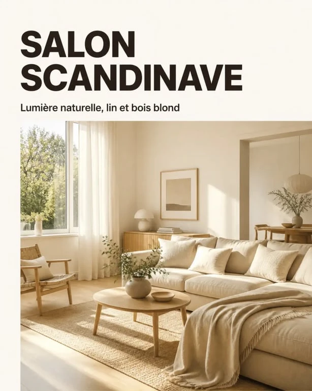 deco parquet dans un salon scandinave lumineux avec parquet chêne clair
