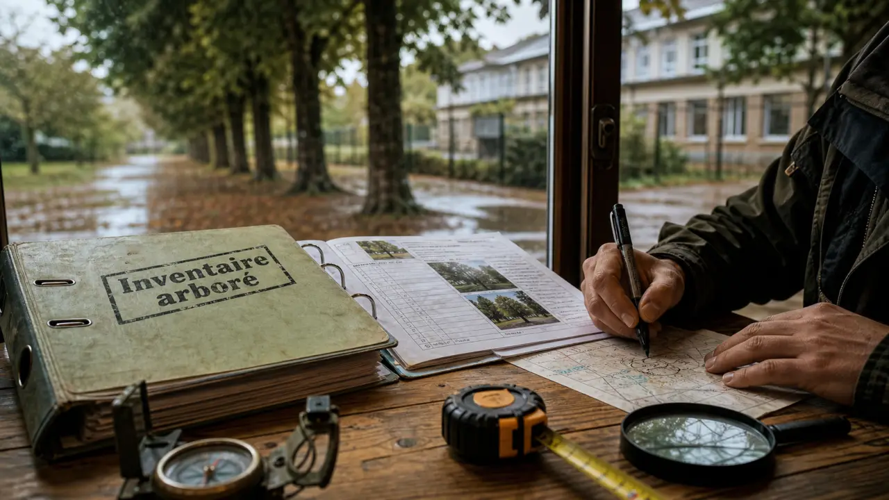 Gestion patrimoine arboré : fiche d’inventaire SIG et suivi chantier