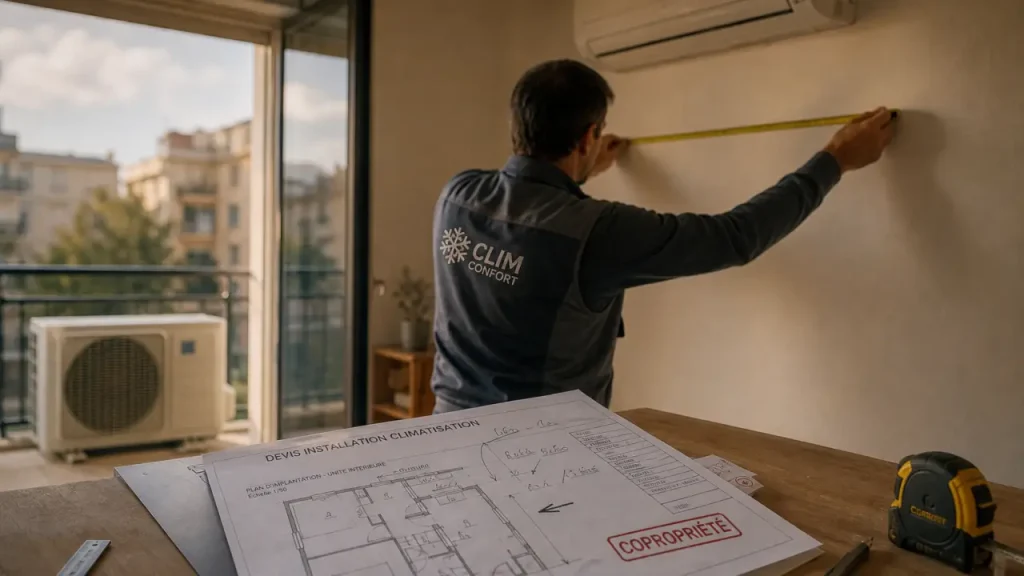 Installer une climatisation en appartement sans litige : copropriété, bruit et devis à vérifier