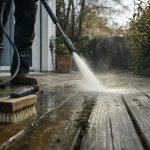 Kärcher pour nettoyer une terrasse : jet haute pression sur bois