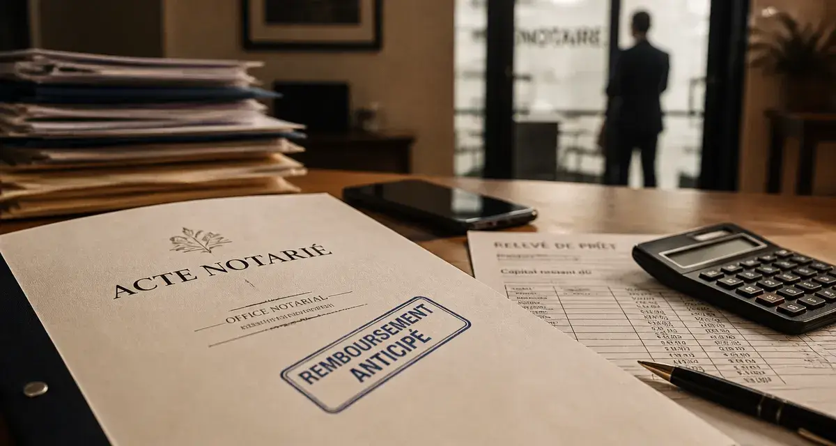 Obligation remboursement prêt immobilier suite vente : dossier notarial, crédit en cours