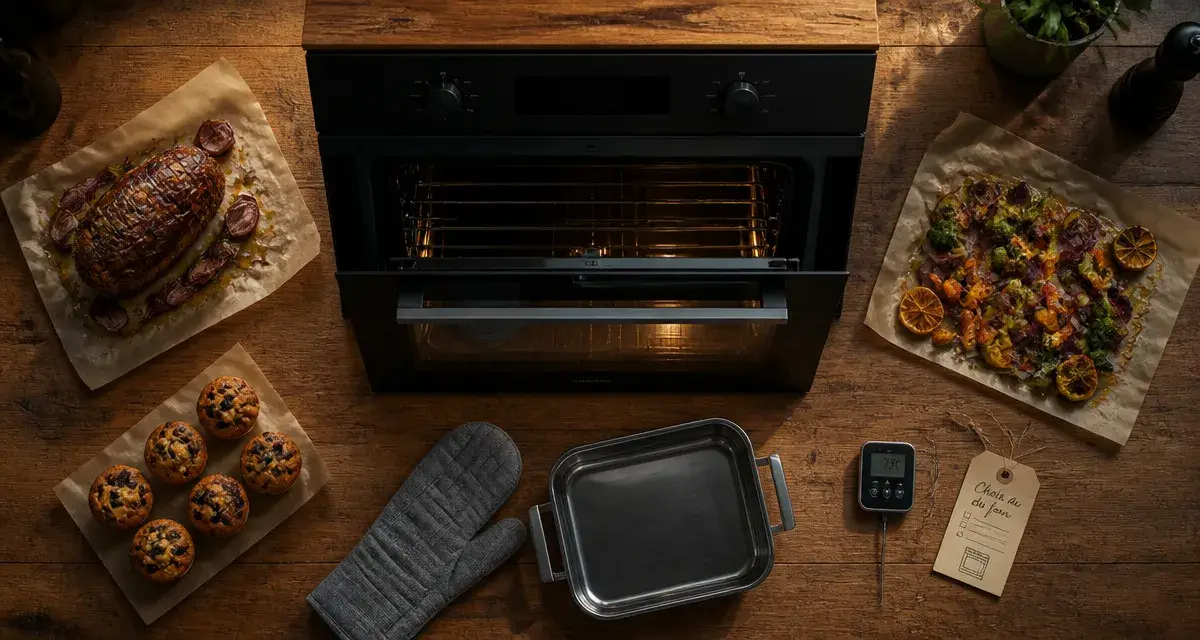 Quel four choisir : four encastrable noir mat, accessoires de cuisson