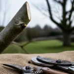 Taille d arbres : coupe nette à 45° sur bourgeon