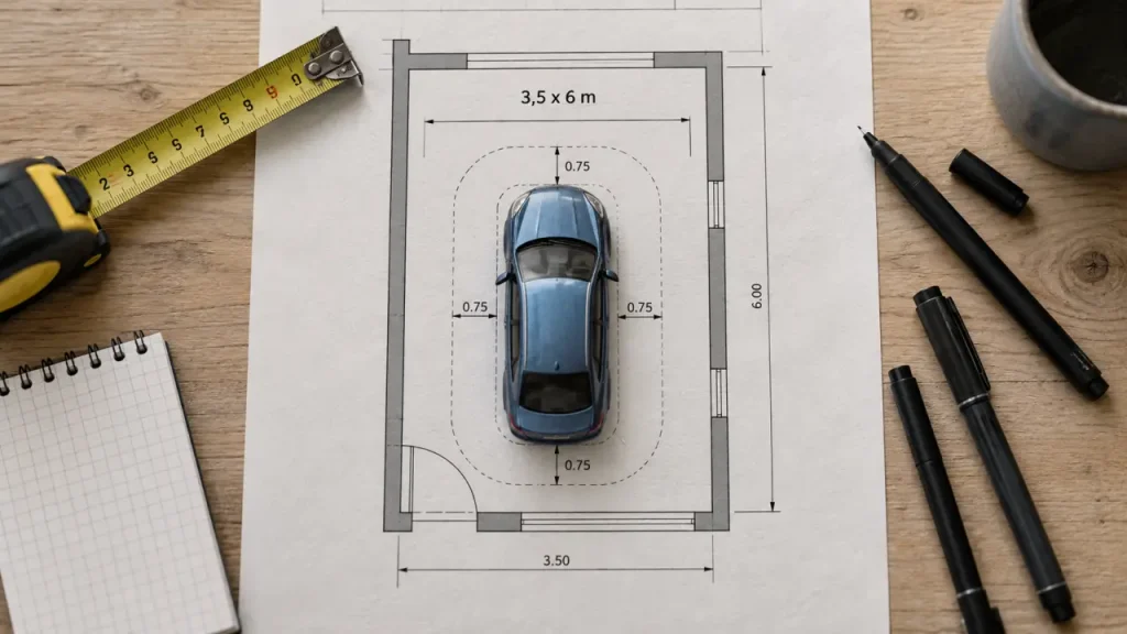 Quelle largeur, quelle longueur et quelle hauteur prévoir pour un garage vraiment pratique ?