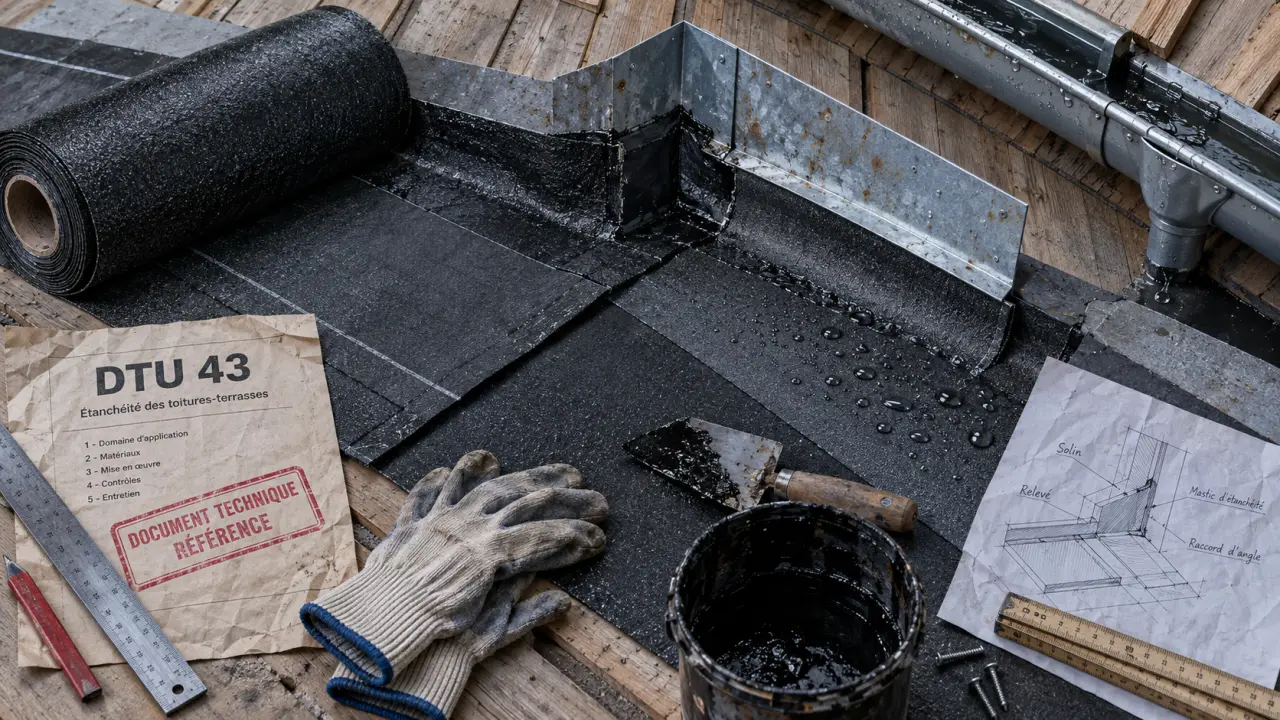 Étanchéité des toitures : raccords et mastic pour éviter les infiltrations