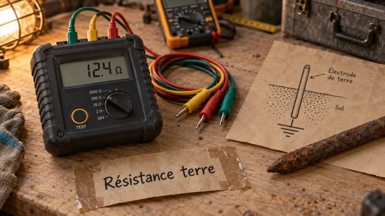 Comment mesurer la terre d'une maison : multimètre pour vérifier la prise